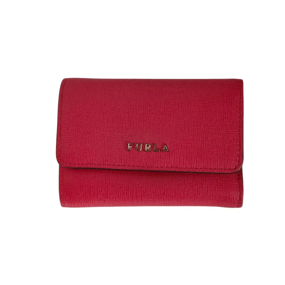 Pre-owned FURLA Calfskin Small Leather Goods Babylon S Leather Compact Wallet