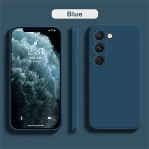 luxury Liquid Silicone Case for  S25 S24 Galaxy S20 S21 S22 S23 FE Plus Note10 20 A52 A31 A41 A71 A51 A72 A70 A50 Coque