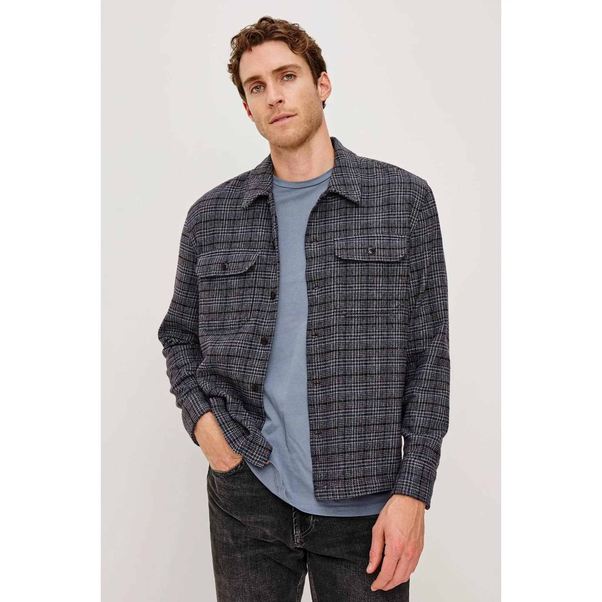 Rails Men Stellan Shirt Jacket in Cedar Bay