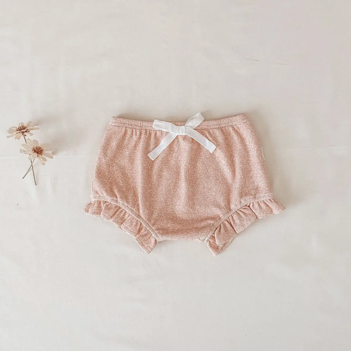 Ruffle Bloomer - Dusty Pink Floral