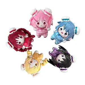 Anime Magical Girl Plush toy Keychain Sakura Kyoko Kaname Madoka plush Cartoon Akemi Homura Figure Stuffed Doll Backpack Pendant