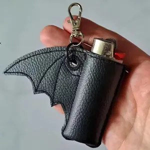 Bat Wing Lighter/Lipstick Case Keychain