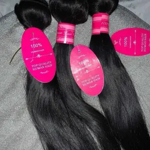 Bone Straight Human Hair 3 Bundles Brazilian Raw Virgin Hair Extensions Top Quality 100% Human Hair Weave