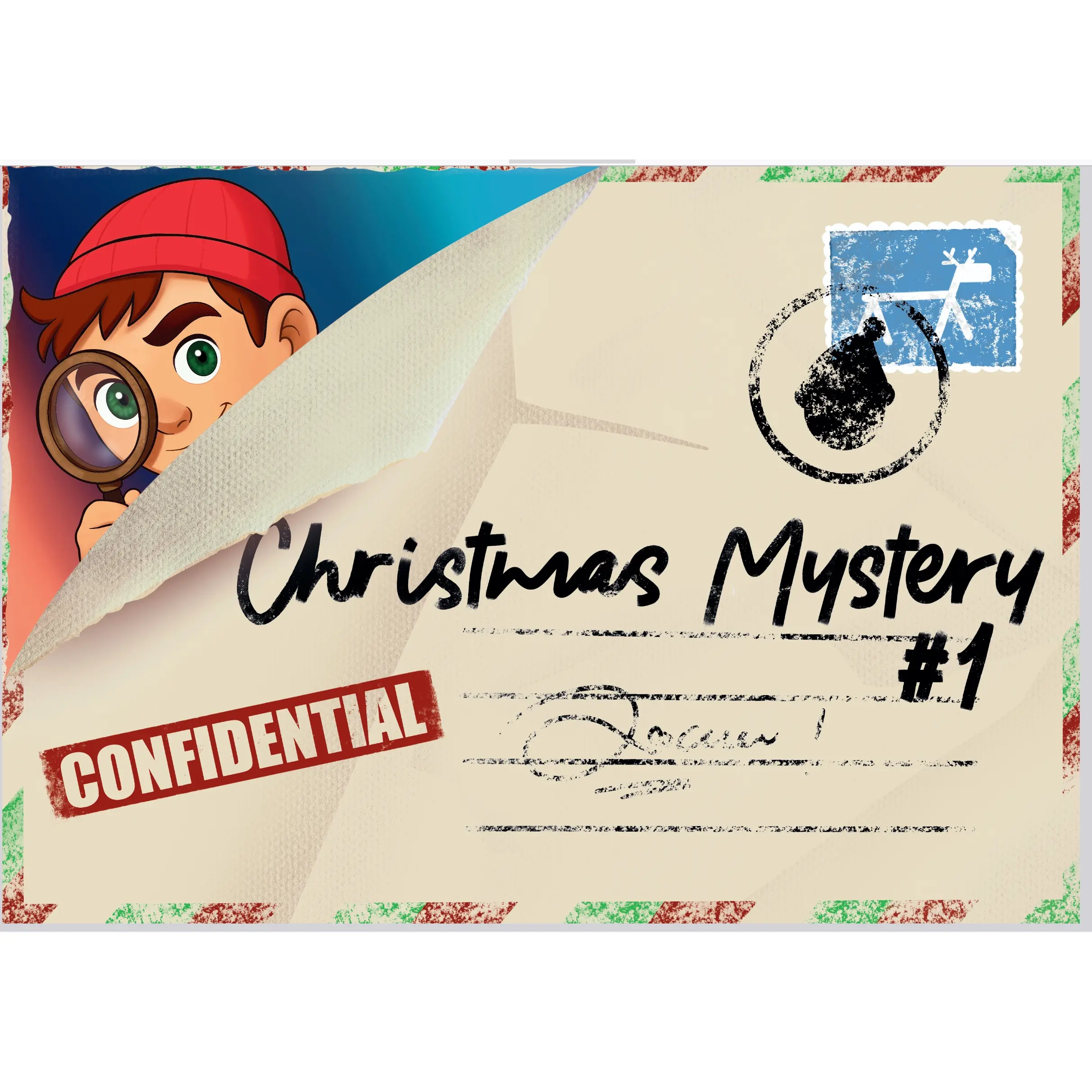 Christmas Mystery #1 Adventurous Escape Room Advent Calendar for Family. Daily Puzzles Four-Digit Codes. Great Gifts and Fun for Ages 10 and Up