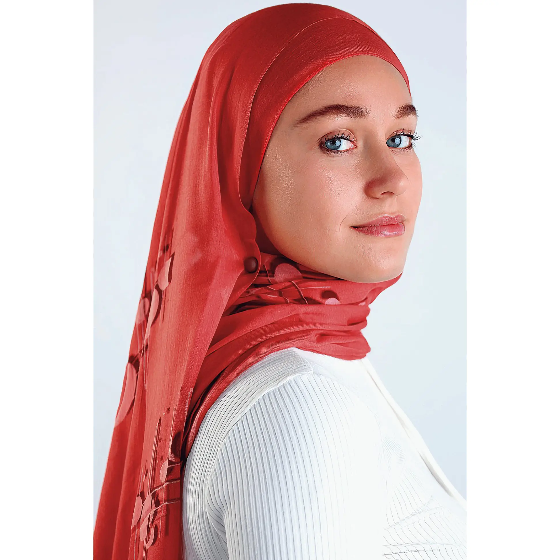 Moonlight Twist Print Modal Hijab