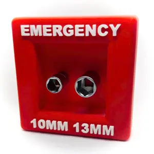 Emergency 10mm and 13mm socket holder