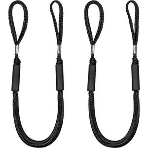 2 Pack Bungee Dock Line Mooring Rope for Boat Lines