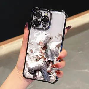 Popular Anime Male Warrior Nika Form Phone Case Compatible with for iphone 17, Air 16, 16E, 15, 14, 13, 12 Mini, 11 Pro Max, X, XR, XSMAX, 8, 7 E Plus. Features a Plated Edge for Drop Protection And a Transparent Back for a Luxurious And Creative Feel, Ni