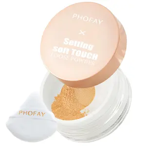 PHOFAY Setting Soft Touch Loose Powder -Rice Powder + Vitamin E with Long Lasting Sweatproof Lightweight Matte Finish Makeup Perfect for Daily and Party LooksCosmetic 10g