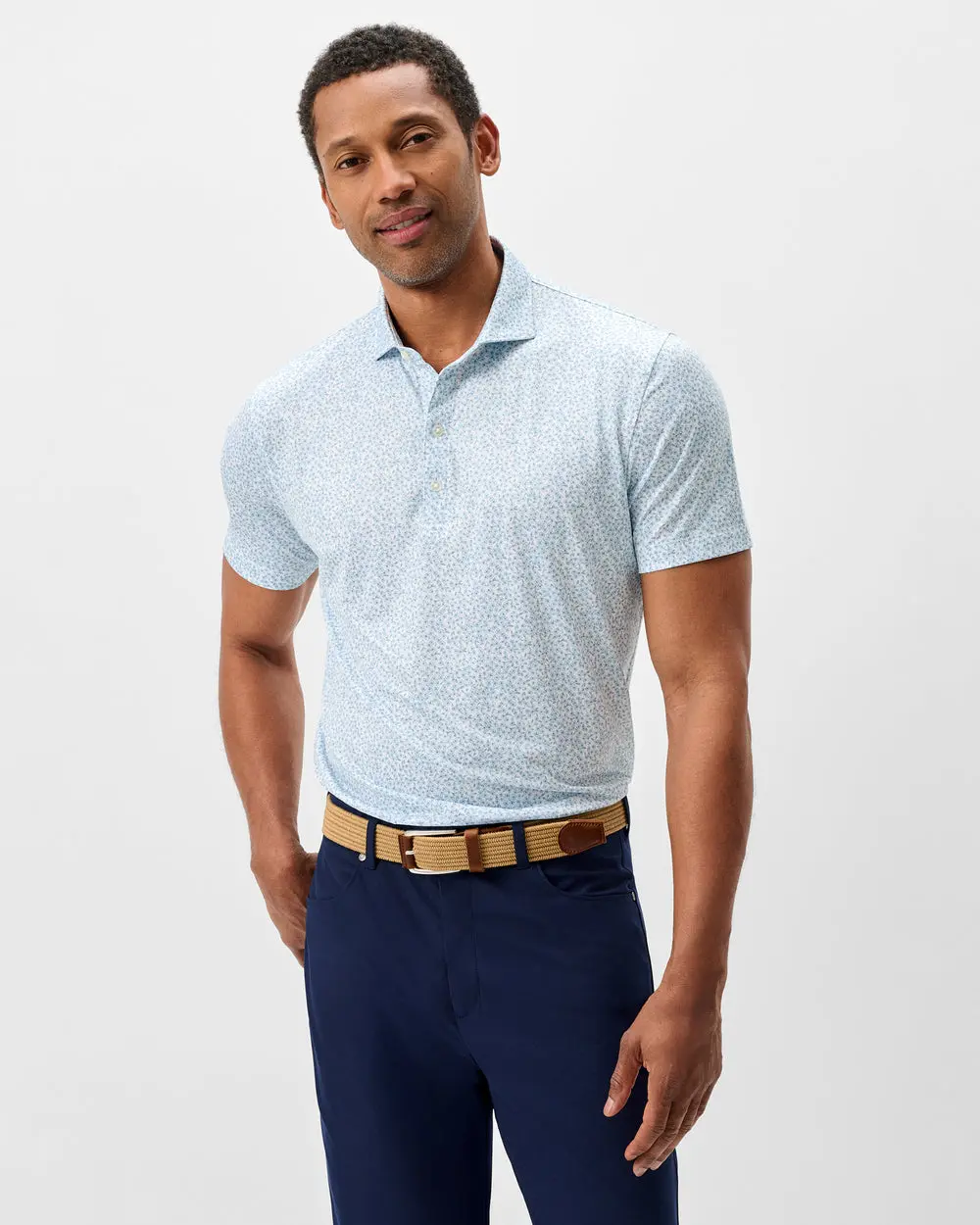 Performance Jersey Polo - Watercolors, Printed Polo Shirts, Tournament Polo Gift, Unisex Golf Top, Golf Polo Shirt, Gift For Men