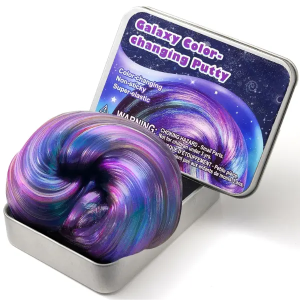 Galaxy Color-Changing Putty, Slime for Kids 4.2oz, Therapy Putty, Fidget Toys Adults, Squishy Sensory Toys for Kids, Anxiety Stress Relief Gifts for Adults, Desk Fidgets