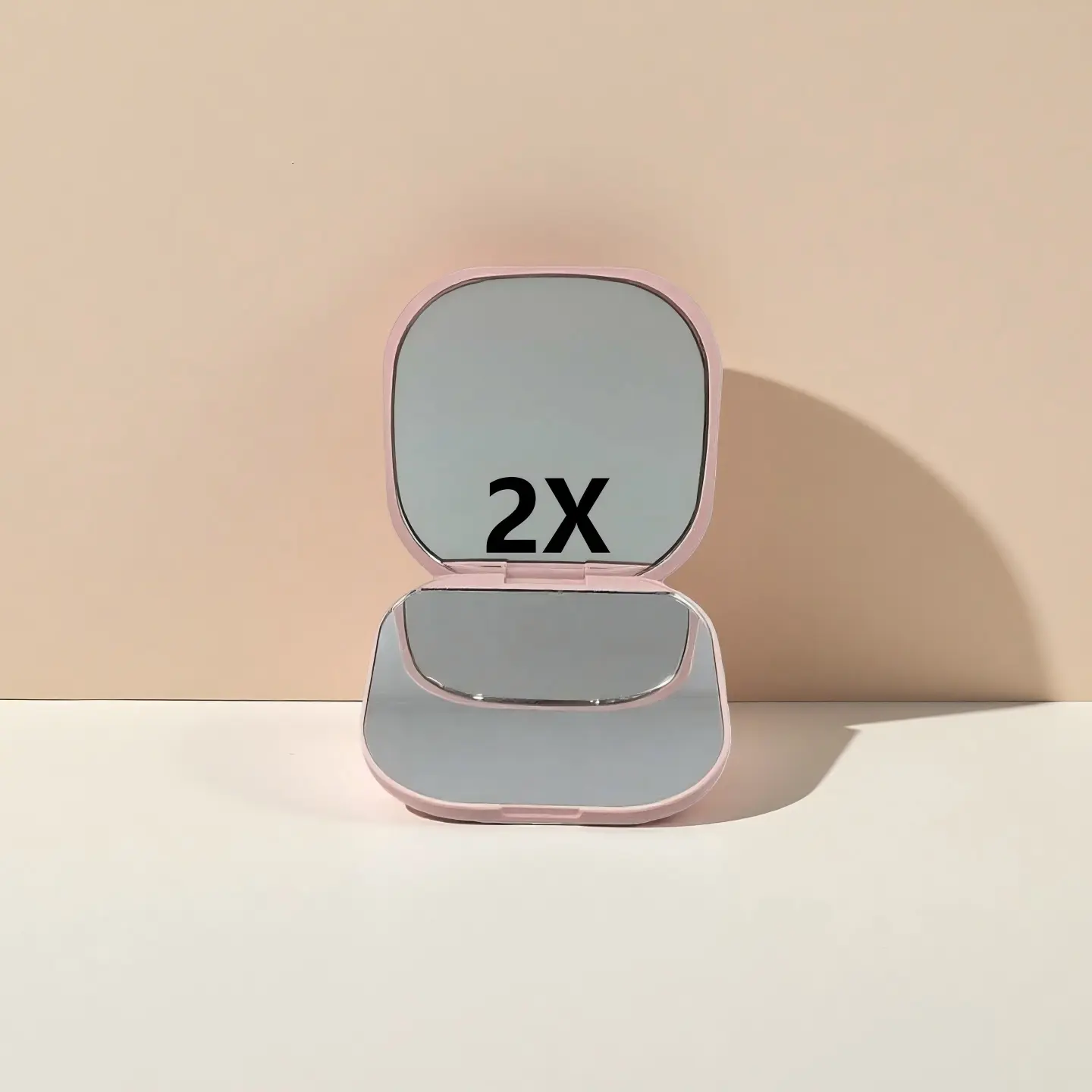 Square Flat Mirror, Magnetic Automatic Open-Close, Dual-Sided Makeup Mirror for Home, Skincare, Travel, Portable Handheld Mirror