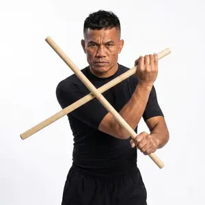 HUEY Rattan Training Sticks, Peeled, 28", 1" Diameter, Pair