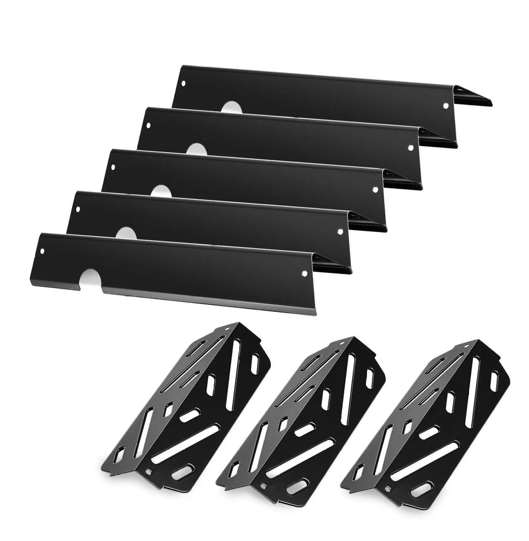Weber Grill Flavorizer Bars Replacement, 17in, 8 Pack for Weber II 310/315/335/340 Grills, Porcelain-Enameled Steel Grill Parts 17 inch 8 PCS