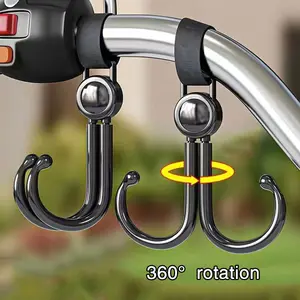 2pcs Electric Bicycle Hooks, Multifunctional Front Hook for Bicycles, Motorcycles, Strollers, Universal Use, No Ca Prop 65 Warning