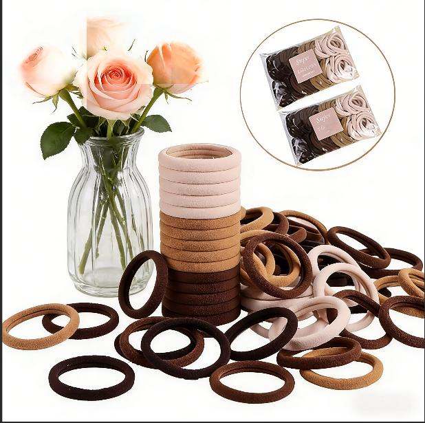 50pcs unisex cotton wide brimmed headband with no marks, anti slip, and no damage to hair ponytail accessories (mix colors freely), no damage to hair,