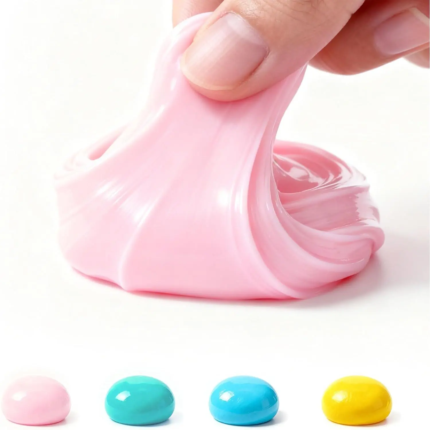 Hand Exercise Tool for Adults - Grip Strength  Putty, Quiet Desk Hand Exercise, Non-Drying Compound for Office,  & Gym, 4-Color Set, 3oz Each