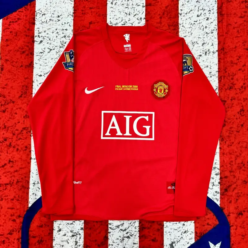 MUFC/Soccer Jersey/Fans Version/Home kit/CR7/RONALDO/ #7/Red/Long Sleeves