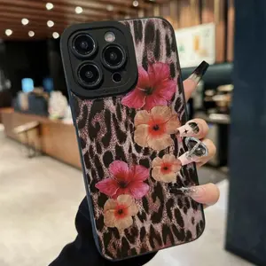 Floral Pattern Phone Case, Anti-drop Cellphone Protective Case, Total Protective Shockproof Mobile Phone Cover for iPhone 11 12 13 14 15 16 Pro Max