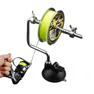 Beyond Braid EZ Fishing Line Spooler – Portable Table Mounted Reel Spooler for Spinning & Baitcasting Reels – Adjustable to Fit Multiple Size Spools of Fishing Line