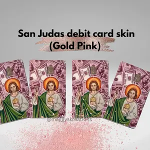 San Judas debit cards (Gold Pink)