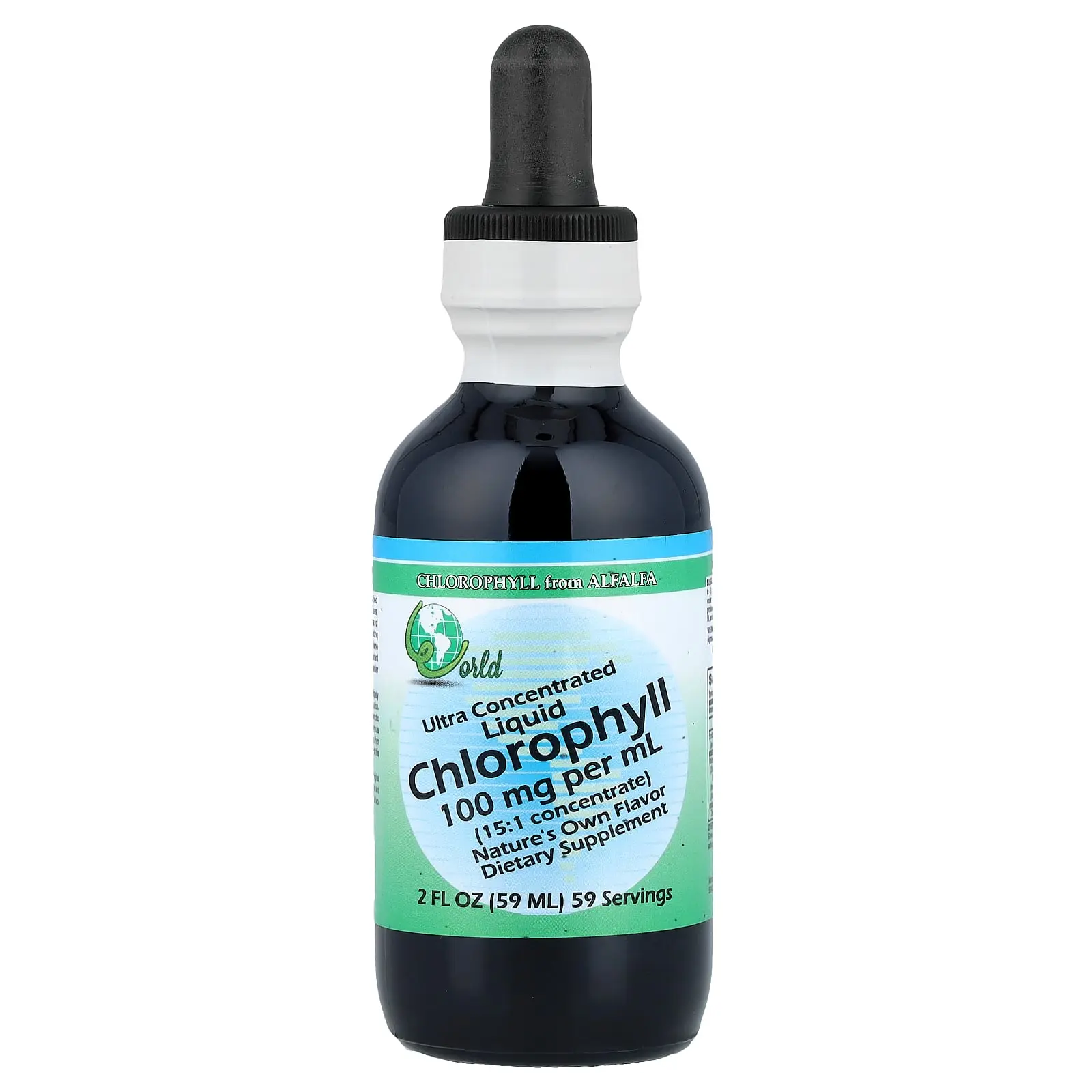 World Organic Ultra Concentrated Liquid Chlorophyll, 2 fl oz (59 ml)