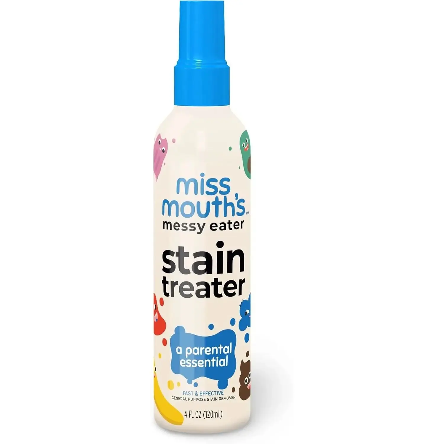 Messy Eater Stain Treater Spray - 4oz Stain Remover - Newborn & Baby Essentials - No Dry Cleaning Food, Grease, Coffee Off Laundry, Underwear, Fabric