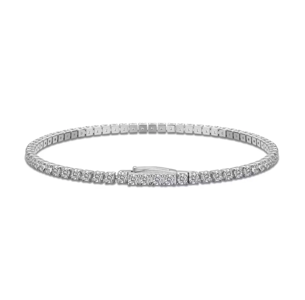 2.5mm Sterling Silver Tennis Bracelet 2.5mm Sterling Silver Tennis Bracelet