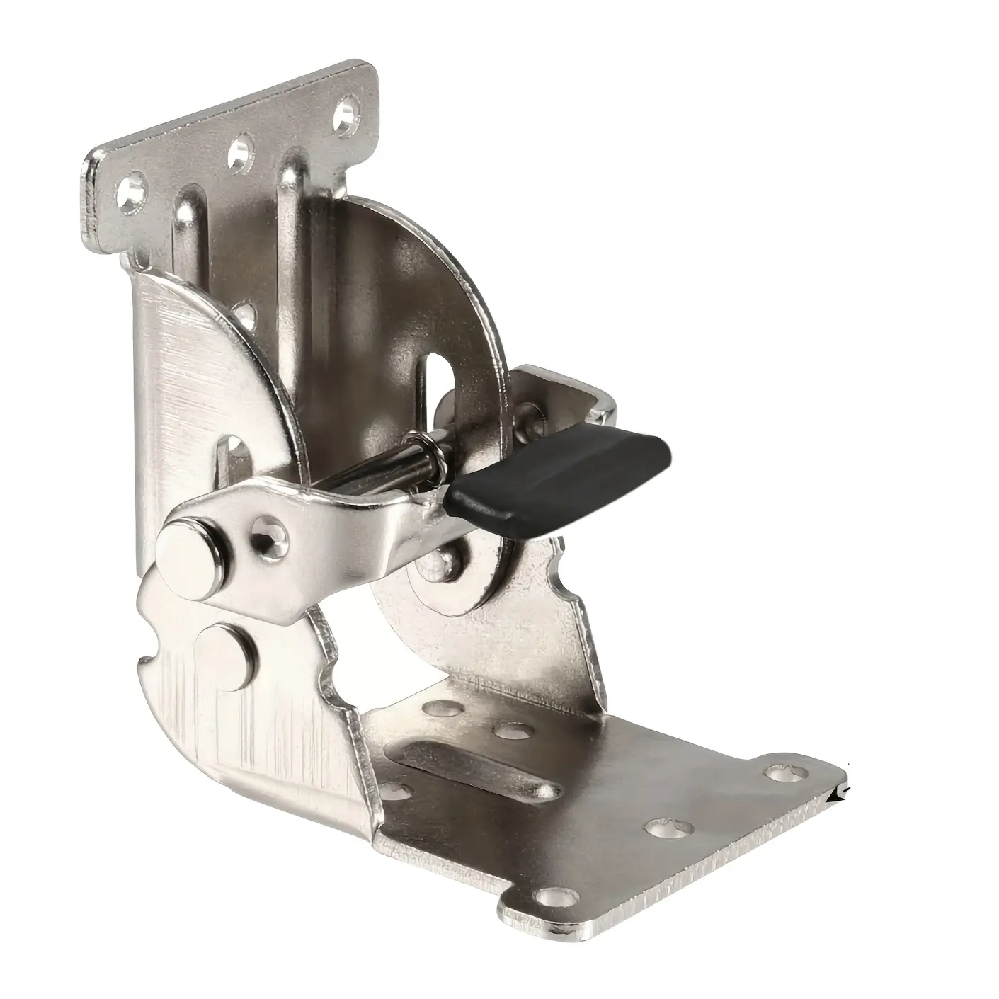 2-Pack Folding Hinge Stands, 0-90-180 Degrees, Locking Extension Support, Foldable Self-Locking Hinges with Screws