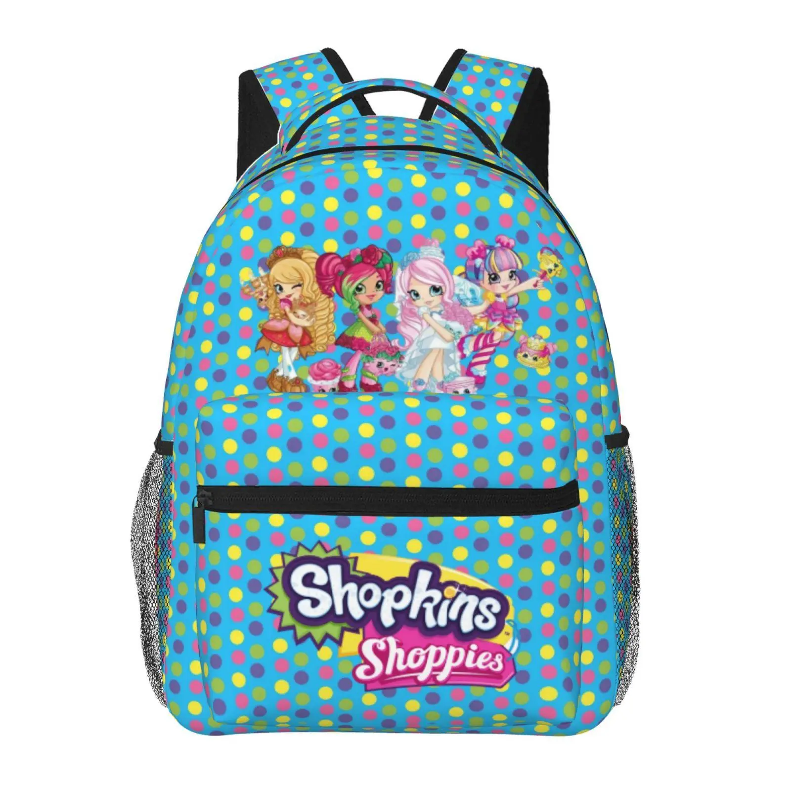 Shopkins Large Storage Kids Daypack Shopkins cartoon School Backpack Shopkins Shoppies All-Purpose Bag for Class, Road Trips & Overnight Stays