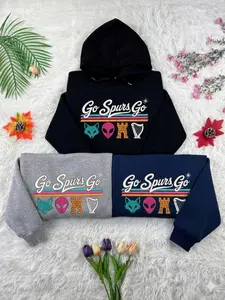 Go Go Embroidered Sweatshirt, Game Day Embroidered Sweatshirt, Gift For fan