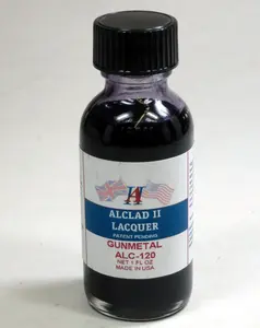 Alclad II 1oz. Bottle Gun Metal Lacquer ALC-120
