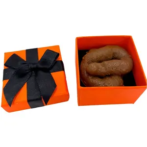 1 Pc Creative Surprise Prank Gift | Gift Box Size: 5x5x3.5cm/1.97x1.97x1.18inch | Prank Toy Set with 1 Exquisite Gift Box + 1 Realistic Soft Fake Poop | Perfect Stress Relief Squishy Toy for April Fools’ Day (Please Check Size Before Purchase)