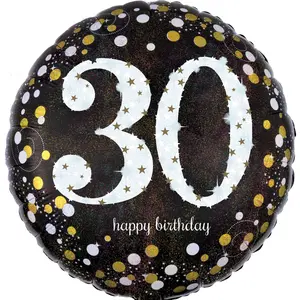 Sparkling 30th Birthday Foil Balloon - 18 Inch