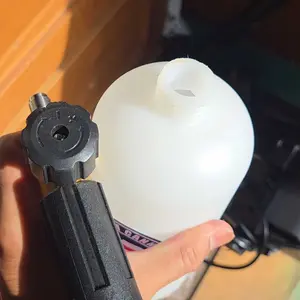 Product Review of Tool Daily Short Handheld with  Cannon FOR PRESSURE WASHER,  1/4 Inch Quick Connector, Water Spray Tool with 5 Nozzle Tips, 1 Liter snow foam lance, FathersDayGift from T**r A**