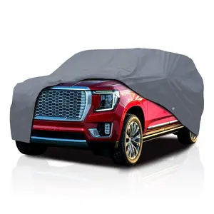 Car Cover with Fleece Inner Lining for GMC Yukon XL 2000-2025 SUV 4-Door Semi Custom Fit All Weather Protection Dust Scratch Shield Ultimate Heavy Duty