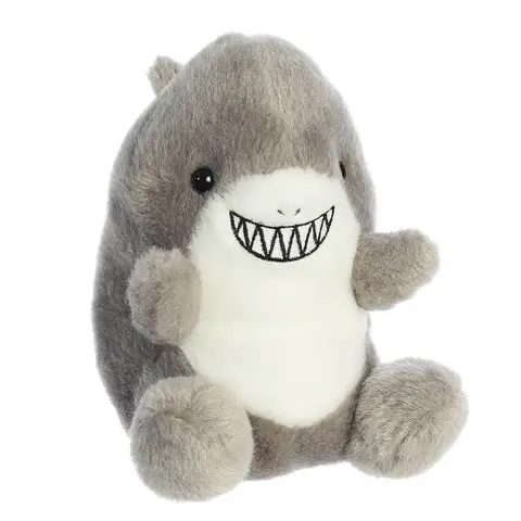 Palm Pals Adorable Chomps Shark Gray Soft Plush Collectable Stuffed Animal