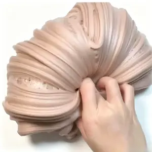 4-Pack Soft Stretchy Crystal Slime, Fluffy Foam Slime Fidget Toys for Kids