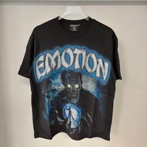 New trendy brand MIXED EMOTION's new letter embroidery rhinestone loose-fitting shorts and unisex couple short-sleeved t-shirts.