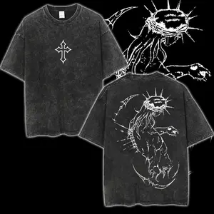 JJBA Jesus Pump Cover, Embroidered Cross, Menswear Gift GYM Oversided Tshirt Graphic Tee women's and men's tops TikTokShop Black Friday