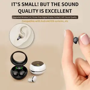 New Mini Wireless Earbuds, TWS Sleep Headphones, Small Invisible Work, Easy to Carry, Comfortable Wear, Suitable for Sleep and Sports, Fashionable Earbuds