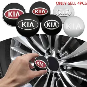 4Pcs 56mm Car Wheel Hub Center Caps Sticker For Kia KN Rio 2 3 K3 K5 Ceed Proceed Sportage Picanto Sorento Optima Soul Niro Emblem Badge Auto Accessories Sticker For Cars