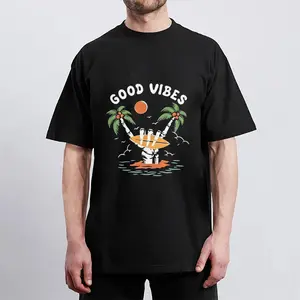 Men's Fashion Creative Coconut Tree Graphic Casual Tee Top, Suitable For Outdoor, Vacation, Fitness, Sports, And Versatile Daily Wear covenant shirts world tshirts