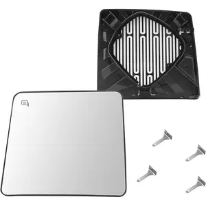 Driver Side Heated Mirror Glass Replacement for Ford F150 F250 F350 F450 F550 2008-2016 Super Duty Pickup Truck Accessories – Exterior Side View Upper Mirrors for F150 F250 W/Backing Plate