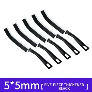 Mom's Ultimate Crevice Cleaner Pack - 5 Multifunctional Hard Bristle Brushes for Tile Grout, Window Tracks & Hidden Grime Home Tools Gadgets Heavy Duty Handle Cleaning
