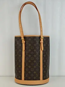 Pre-owned Monogram Shoulder Bags Canvas Bucket Bag GM