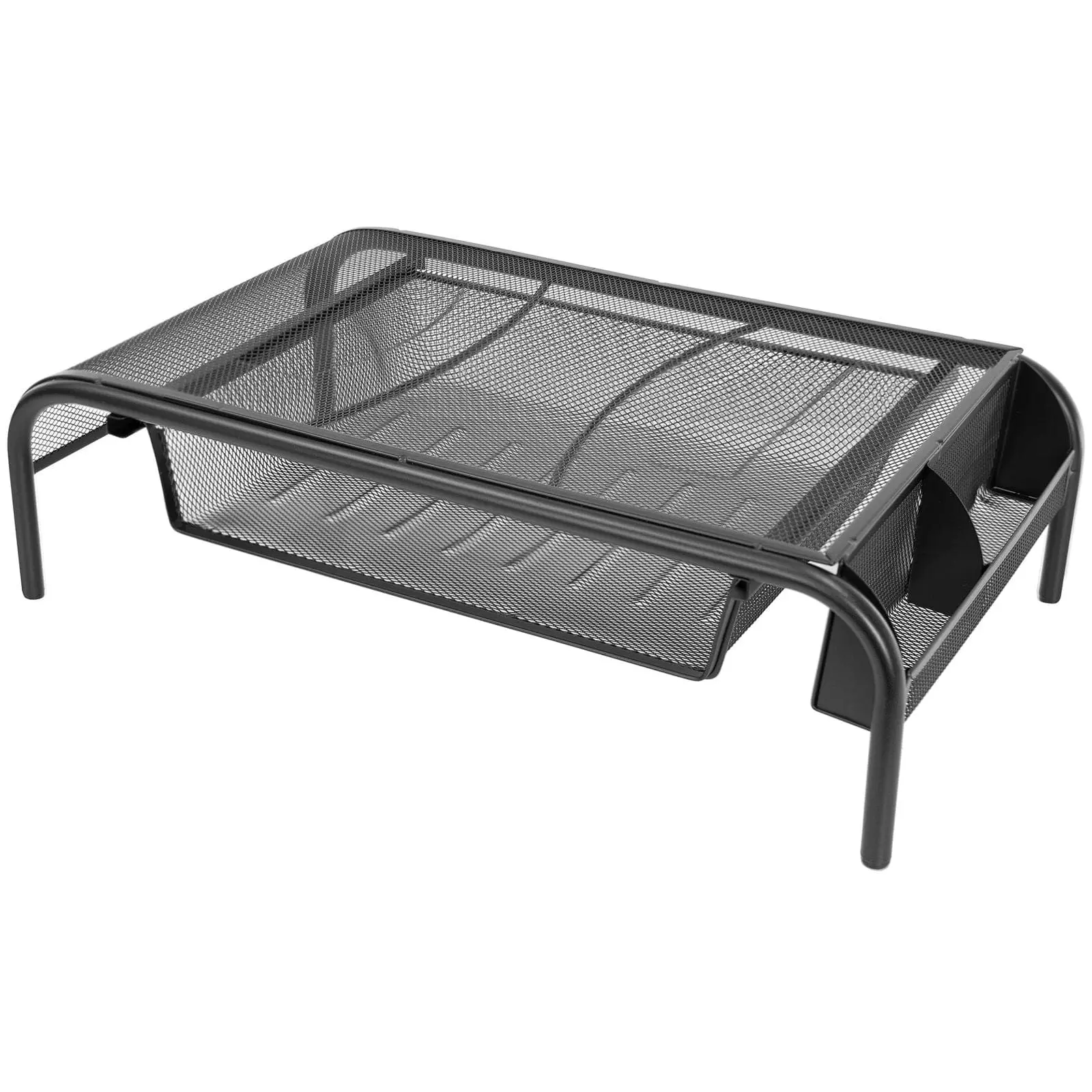 Mount-It! Metal Mesh Computer Stand for Desk, Monitor Riser with Pullout Drawer Mount-It! Metal Mesh Computer Stand for Desk, Monitor Riser with Pullout Drawer