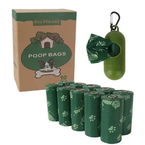 Pet Poop Bags with Dispenser, Leak-Proof Biodegradable Dog Waste Bags, Bulk Compostable Bags for Daily & Travel Use outdoorfun
