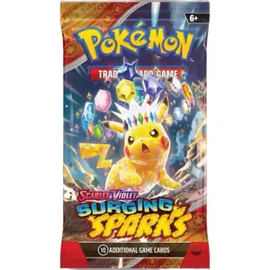 Pokémon Trading Card Game - Surging Sparks Booster Pack, Includes 10 Additional Game Cards, Suitable for Ages 6+, Collectible Cards