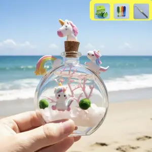 Healing Sanctuary Perfume Bottle Habitat - Self-Sustaining Live Marimo Terrarium, Low-Maintenance Aquatic Desk Decor for Mindfulness & Visual Calm (Includes LIVELY Moss Ball Pet)